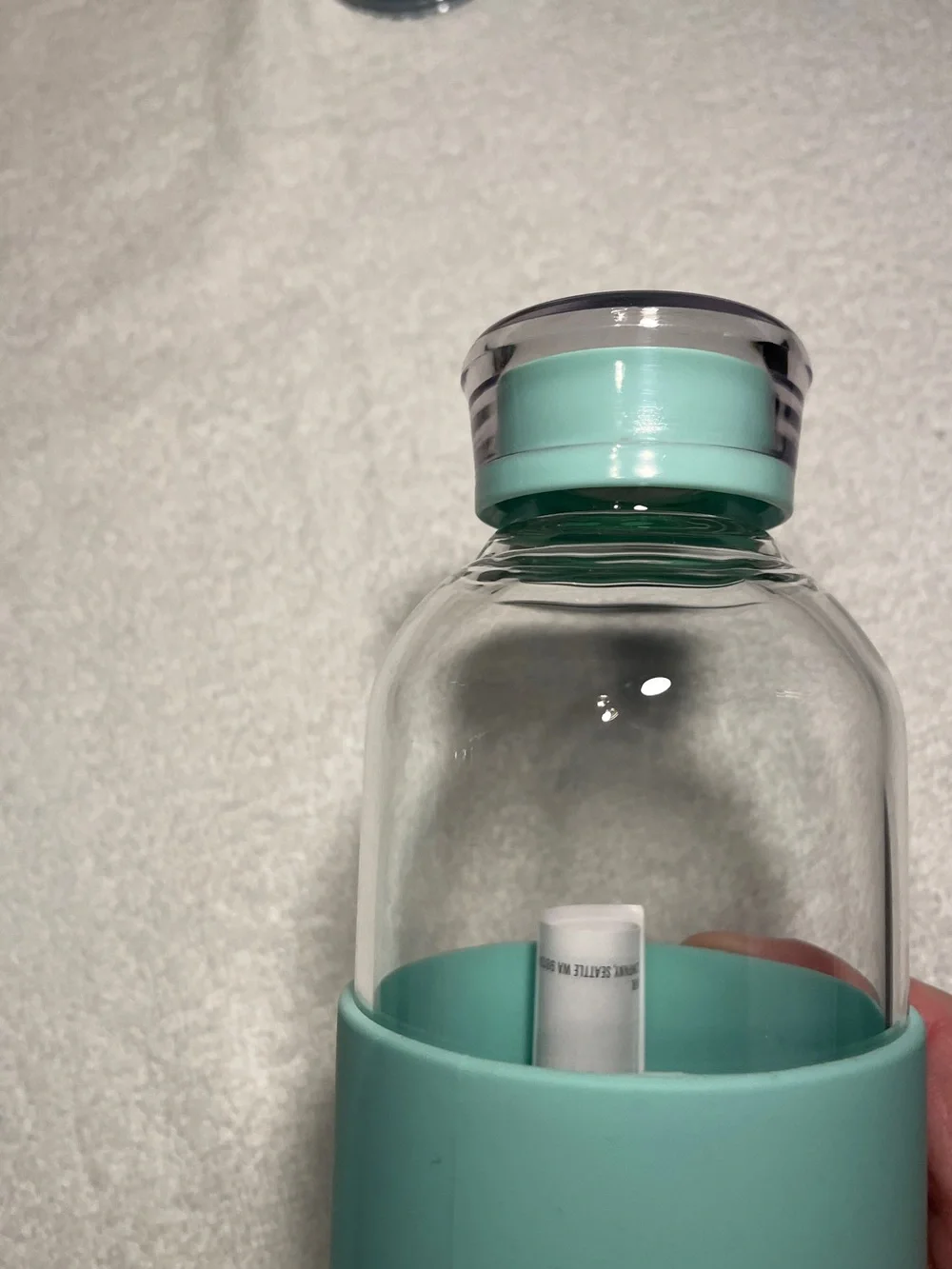 Starbucks Lot of 2: Roadtrip Aqua collection cold cup and glass bottle